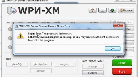 Nginx Error:The process failed to start, WPN-XM/WPN-XM Servet Stack