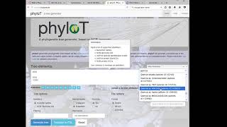 Phylogenetic tree tutorial using PhyloT
