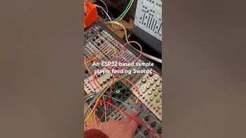 ESP32 based sample player feeding a Eurorack patch #synthdiy #synth