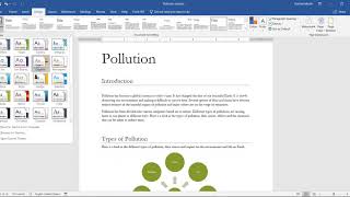 Ms Word 2019 For Beginners Design The Document And Changing The Colors
