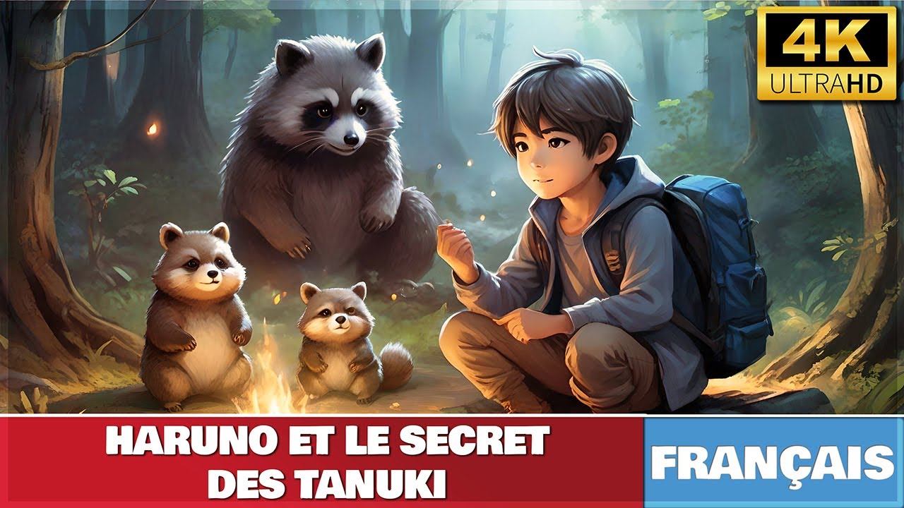 Haruno et le Secret des Tanuki |  Conte pour enfants en français | Histoire magique