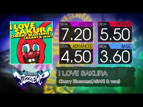 【GITADORA】 I LOVE SAKURA (MASTER ~ BASIC) Drum