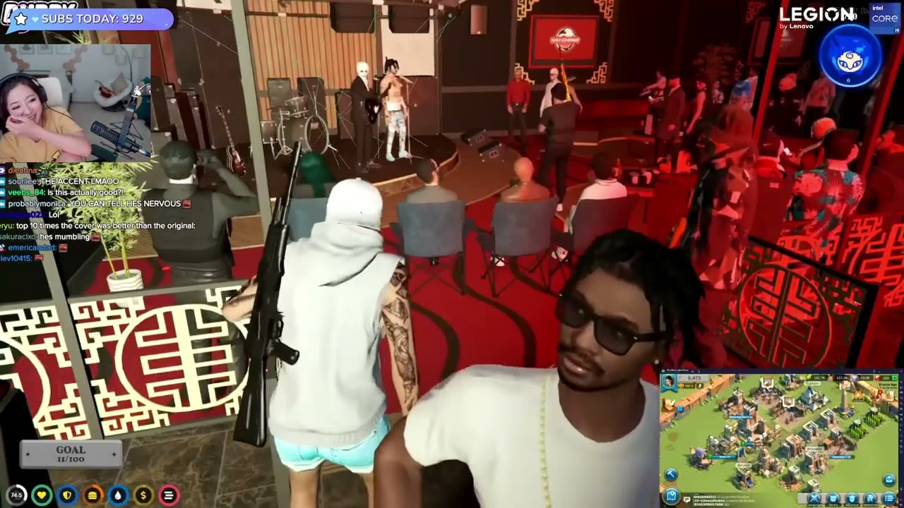 Fuslie Reacts to Ramee Performs 