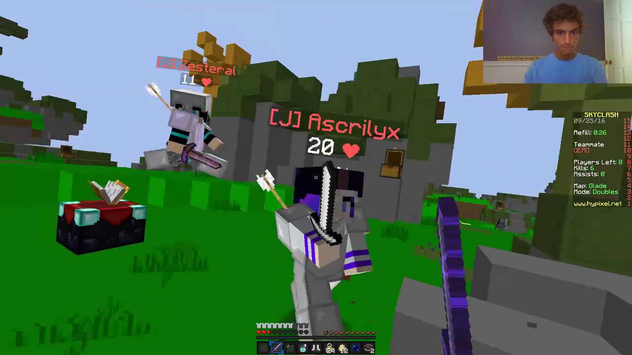 A game of Sky Clash on my Hypixel Live Stream