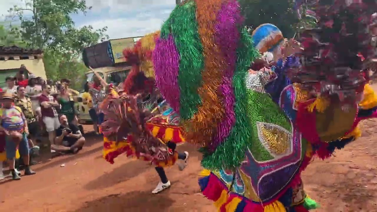Chegada do caboclo Ryan do maracatu cambinda brasileira carnaval 2026