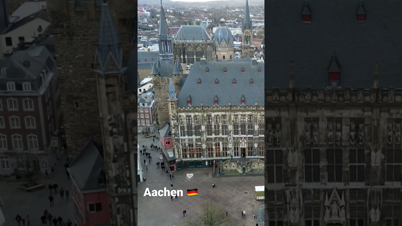 Aachen / Aken - Germany 🇩🇪 historic center [4K] Cinematic