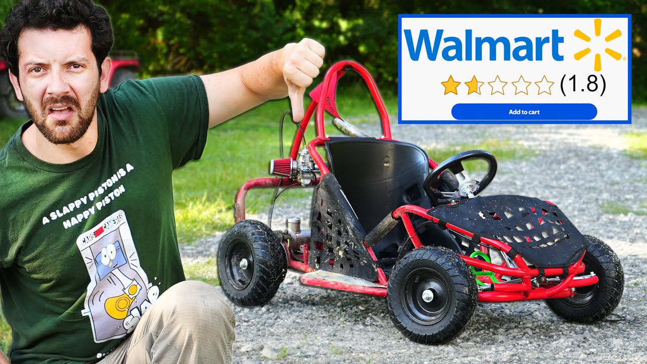 We Bought the WORST RATED Go Kart at Walmart (and Swapped in a Racing Engine!)
