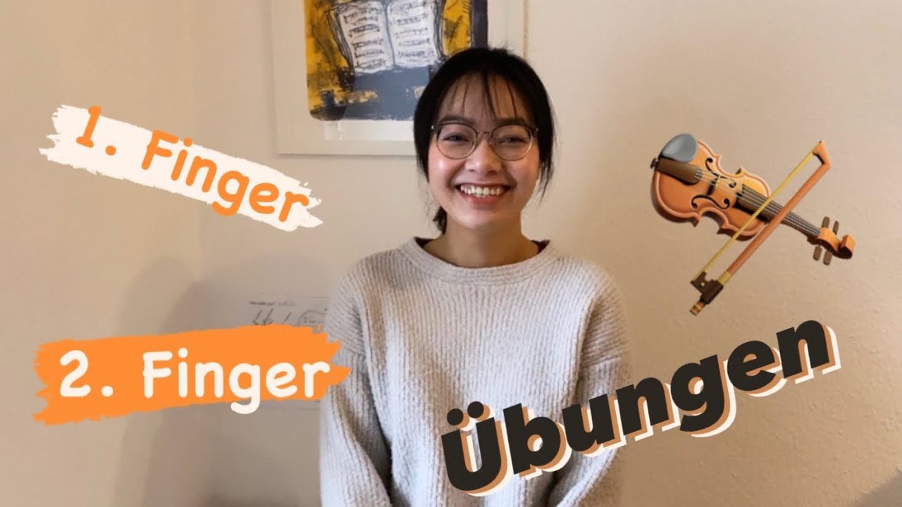 [Geige lernen] Übungen für den 1. & 2. Finger - YouTube