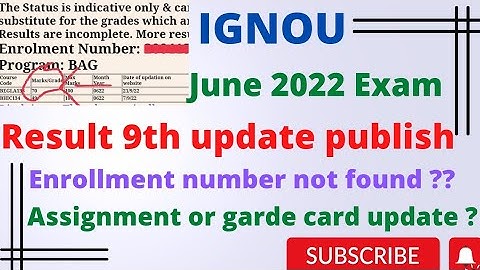 IGNOU June 2022 Exam 9th update published #ignou #ignouuniversity #ignouexams #ignouresults