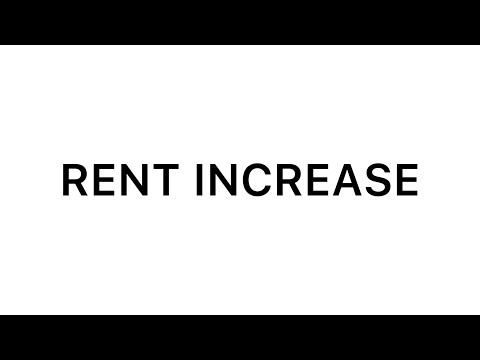 Rent increase calculation/extra months/income statement
