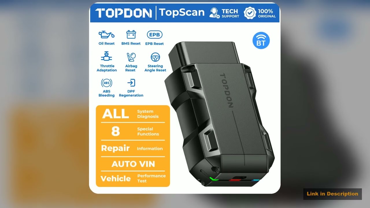 TOPDON TopScan Lite Scanner Smart Diagnostic Tool DTC Repair Guide Bluetooth OBD2 code reader Trend