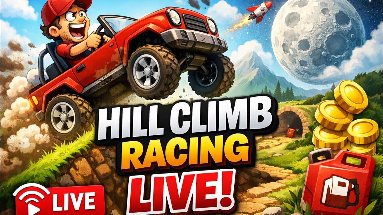 Hill climb racing gameplay live streaming