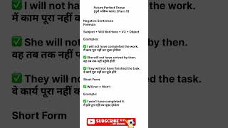 Negative Sentences Future Continuous Tense Full Course in Hindi #spokenenglish