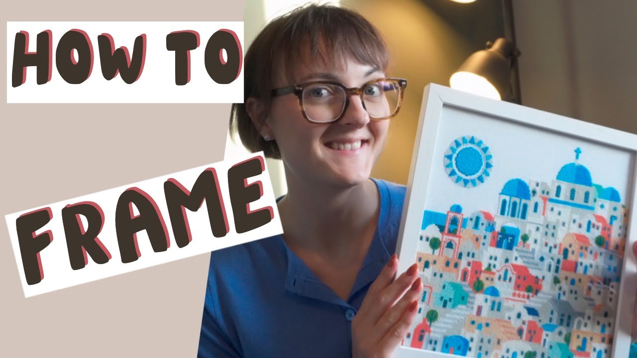 How To FRAME Your Cross Stitch! Frame Your Cross Stitch At HOME!