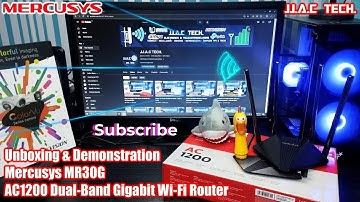 Mercusys MR30G AC1200 Dual-Band Gigabit Wi-Fi Router - Unboxing & Demonstration