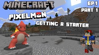 Picking A Starter!! Pixelmon (Ep.1)