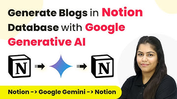 Generate Blogs/Articles in Notion Database with Google Generative AI
