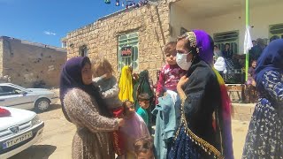 Narges and sisters at Dr. Hossein's traditional nomadic wedding party