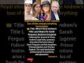 #PrinceAndrew #RoyalFamily #Beatrice #Eugenie #SarahFerguson #UKNews #RoyalScandal #BreakingNews
