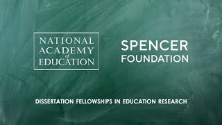 National Academy of Education - Dissertation
