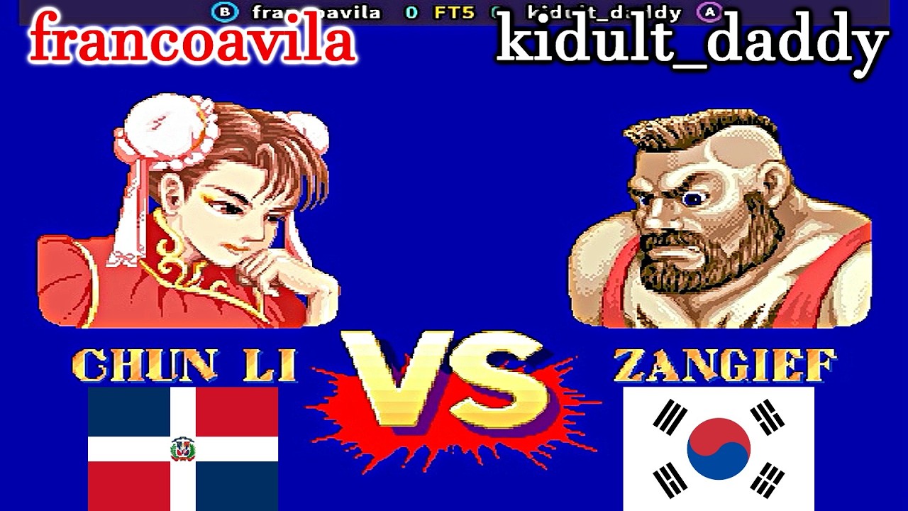 Street Fighter II': Champion Edition - francoavila vs kidult_daddy FT5