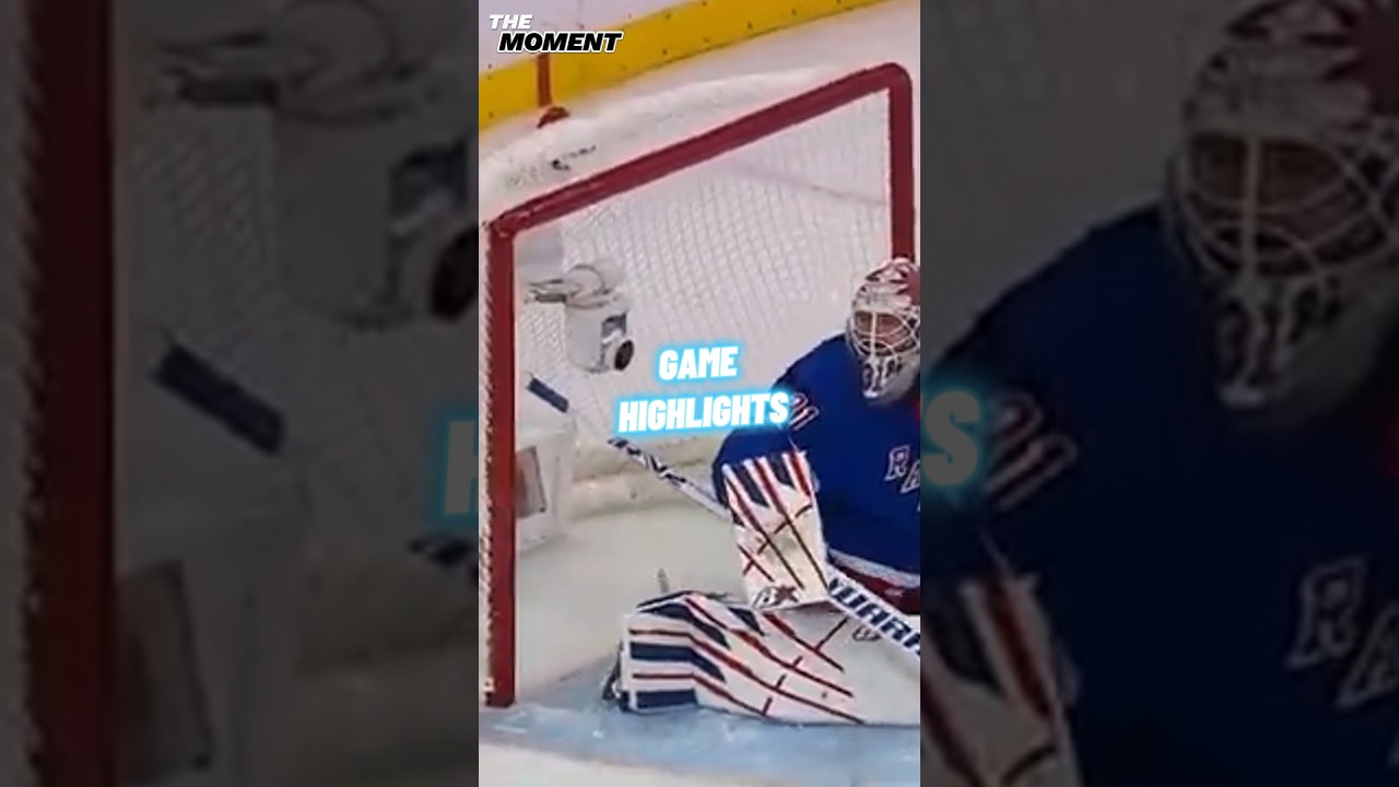 Reflex save: incredible goalkeeper reaction | Panthers vs. Rangers
