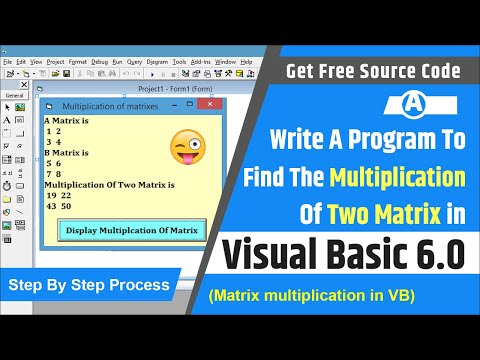 Write visual basic program to find the multiplication of two matrixes | Matrix multiplication in VB