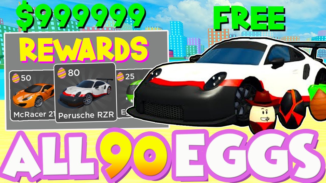 ALL *90* EGG LOCATIONS IN THE EASTER UPDATE ROBLOX Car Dealership