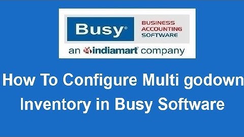 How to use multi godown inventory in busy accounting software|| in Hindi || #busy  #SSEBUSY