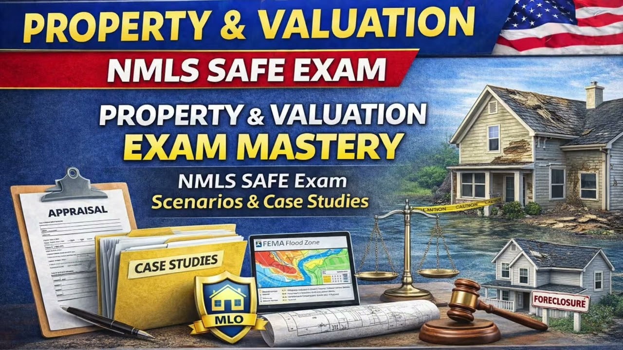 Подготовка к экзамену по недвижимости и оценке | Сценарии и примеры из практики экзамена NMLS SAF...