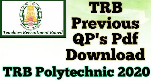 2006-2017 TRB QP/trb ece in tamil/trb polytechnic/trb polytechnic ece preparation/trb 2020/tneb ae