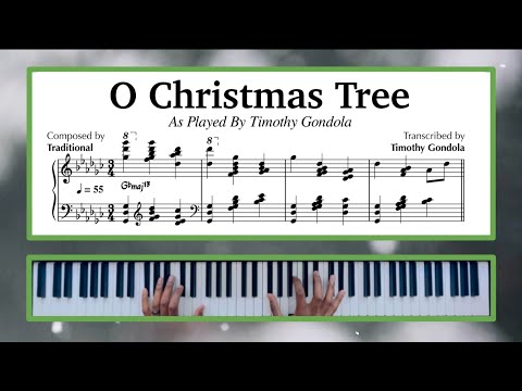 【最終値下げ】TOMOO HELLO FROM THE PIANO TOWN Timothy Gondola plays O Christmas Tree| Christmas Jazz Piano