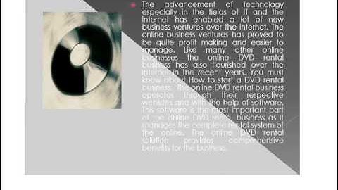 Online DVD Rental Software