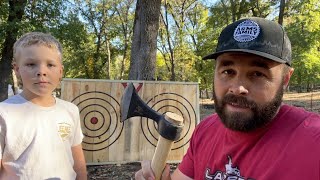 DIY Throwing Axe Target Build!