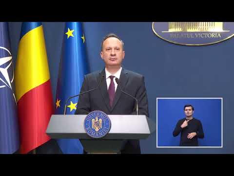 Briefing de presă susținut de ministrul Adrian Câciu și de ministrul Ioan Marcel Boloș