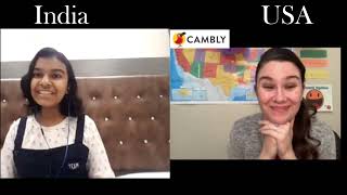 Cambly English Conversation #11 with lovely tutor from USA  | Adrija Biswas