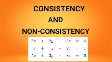 Consistency And Non Consistency Question Example In Hindi ||consistent and inconsistent in Hindi||