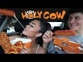 TRYING POPULAR KOREAN CORN DOGS FOR THE FIRST TIME!! | EGGSUM HOLY COW