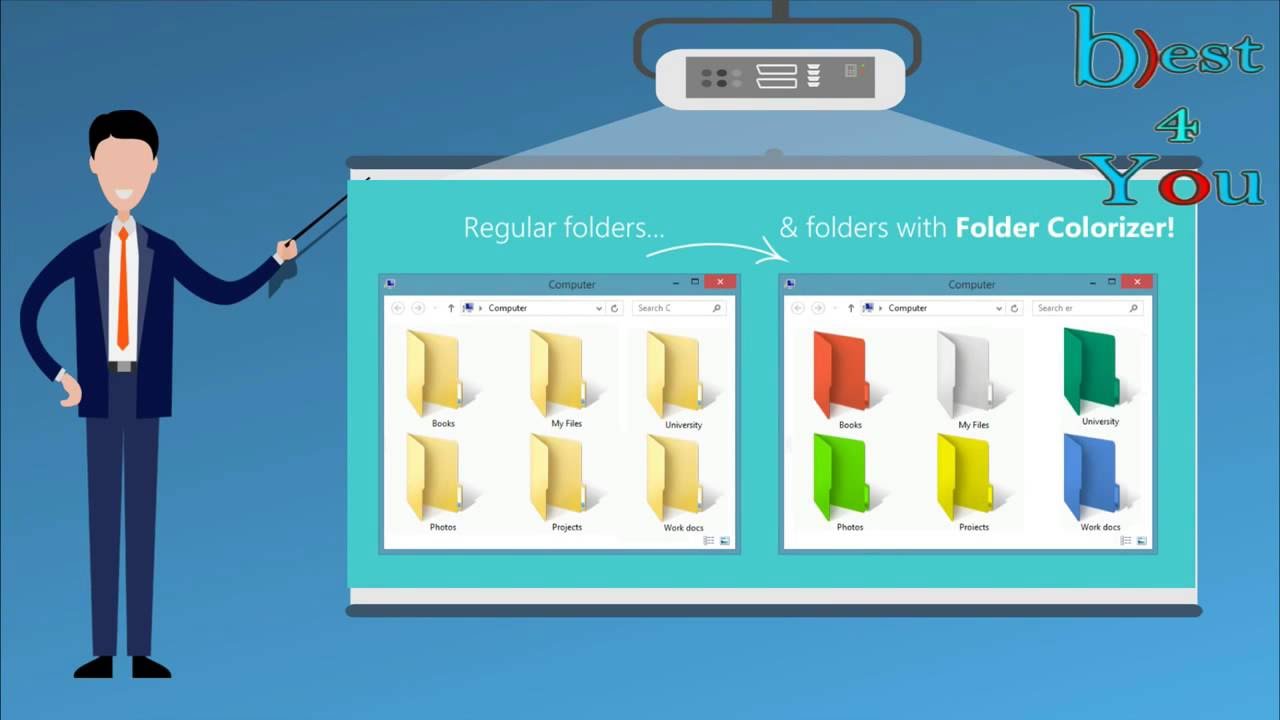 Customize Folder Icons The Different Colors In Windows - Folder ...