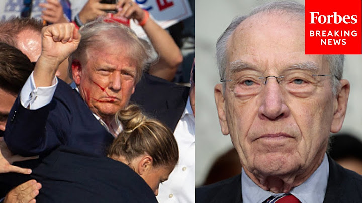 JUST IN: Chuck Grassley Details New Findings From Major Report On Trump Assassination Attempt