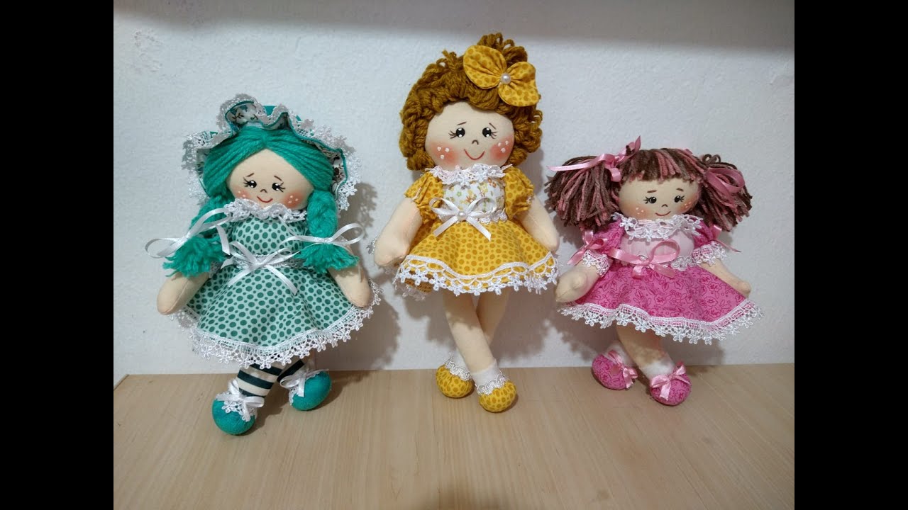 SUPER IDEIA- boneca sem corpinho feita em minutos! toda criança vai querer brincar.