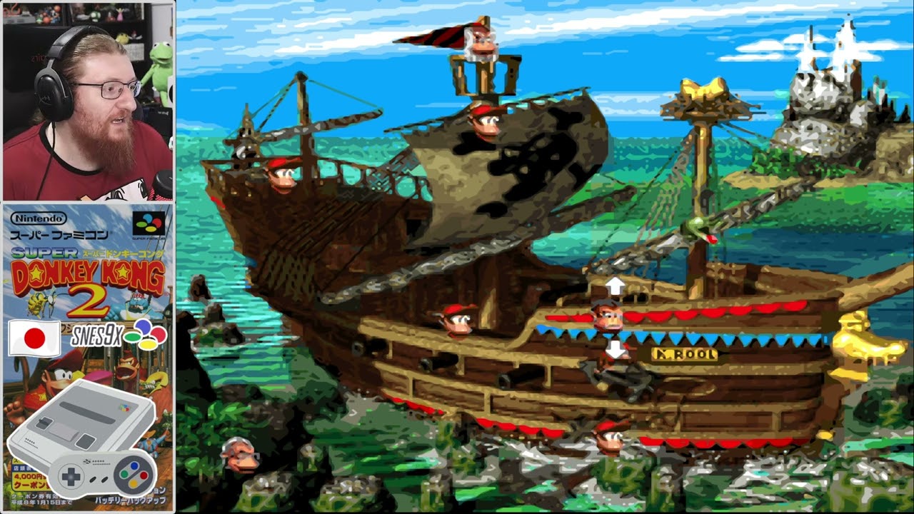 DONKEY KONG COUNTRY 2 VERSAO JAPONESA NO SNES9X ATÉ ZERAR PARTE 1
