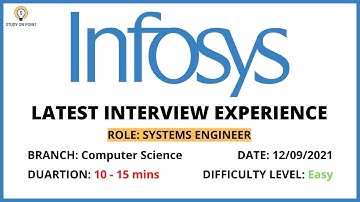 INFOSYS Latest Interview Experience 2021 | Systems Engineer Role