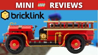 LEGO Bricklink AFOL Designer Program Fire Truck Rare MINI Review!