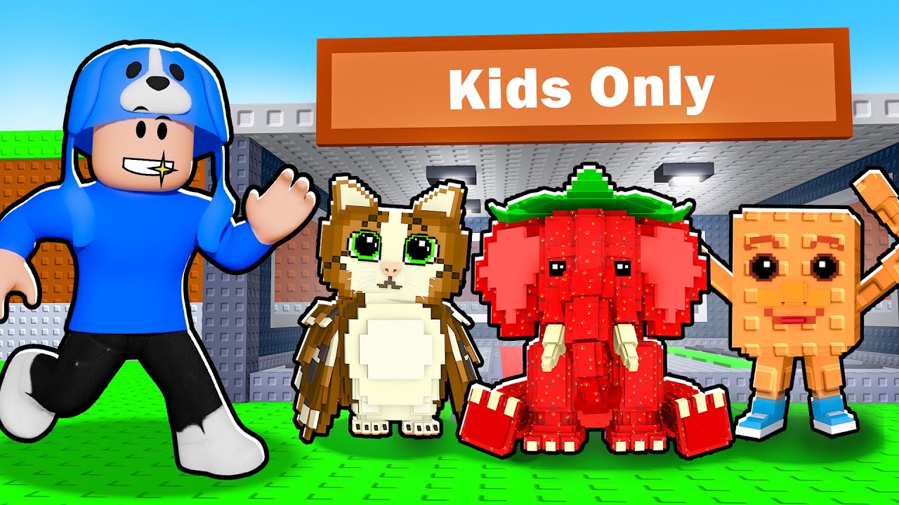 I Snuck Into KIDS ONLY SERVER in Steal A Brainrot!