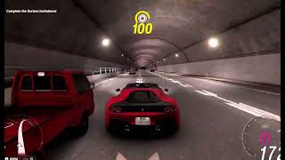 Ferrari SJ50 revving and dodging.