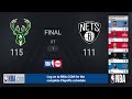 Bucks @ Nets ECSF Game 7 | NBA Playoffs on TNT Live Scoreboard