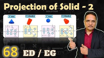 2 Projection of Solid (Basics, Drawing Process & Solved Example) Explained