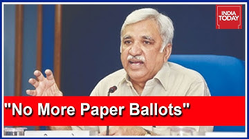 EC Chief Asserts "Paper Ballots Are History, Only Using EVMs"
