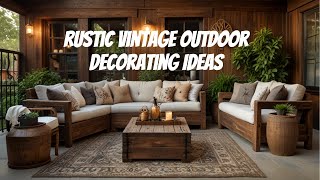 Surprising Rustic Vintage Outdoor Decorating Ideas! Transform Your Patio